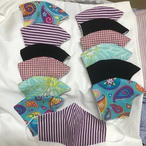 13 for $50 Face Masks lot cotton elastic ear-loop